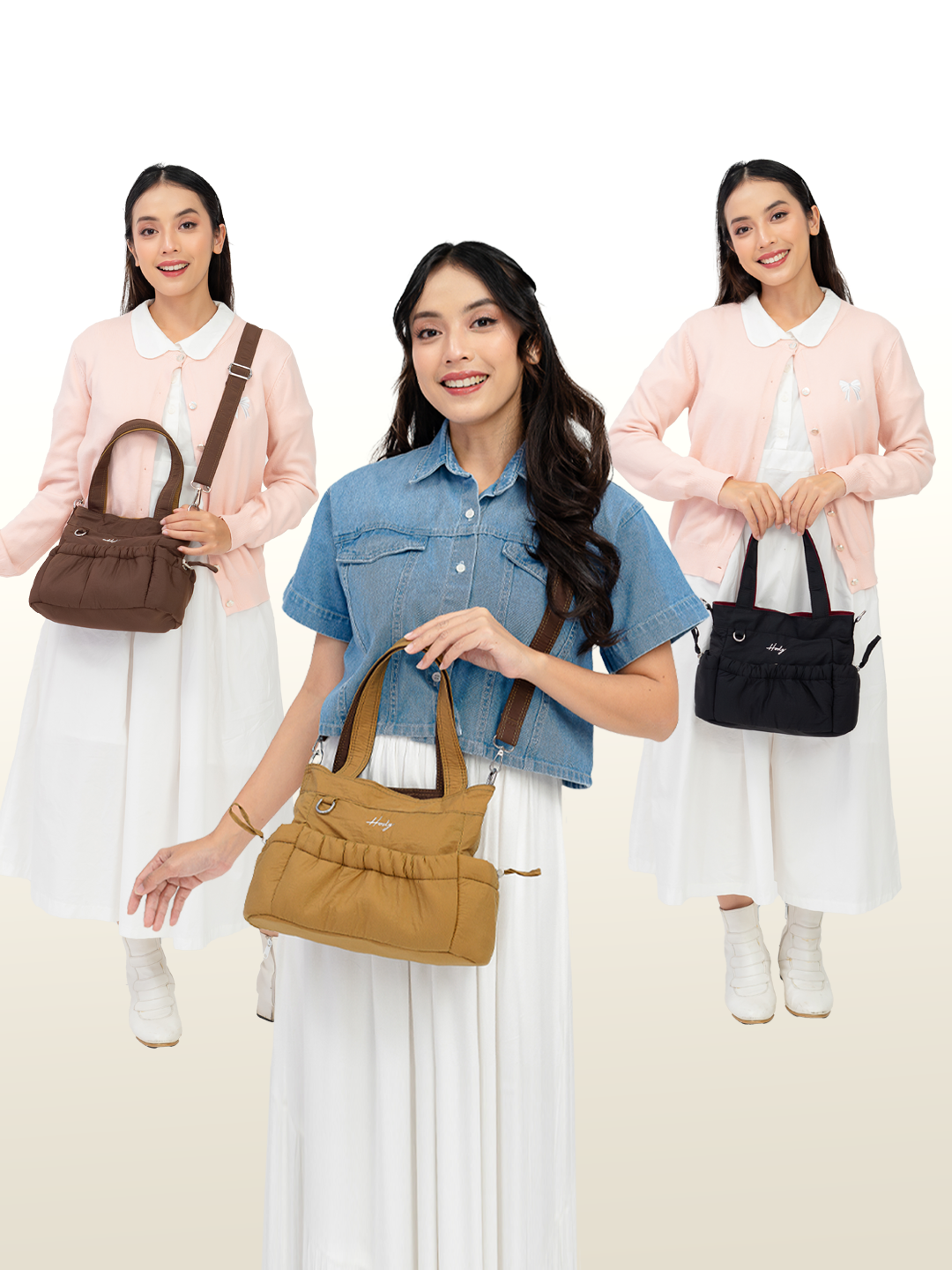 Hody - Tas Selempang Wanita Terbaru Handbag Reversible 2 in 1 Bag Bolak Balik - BAILA BAG