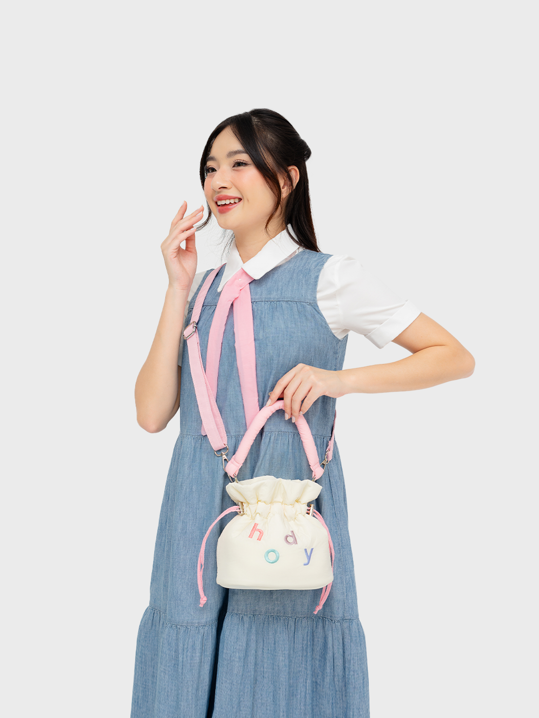 Hody - Tas Selempang Wanita Terbaru Handbag Bucket Bag Mini Tas Serut Sling Bag - BLISSIE BAG