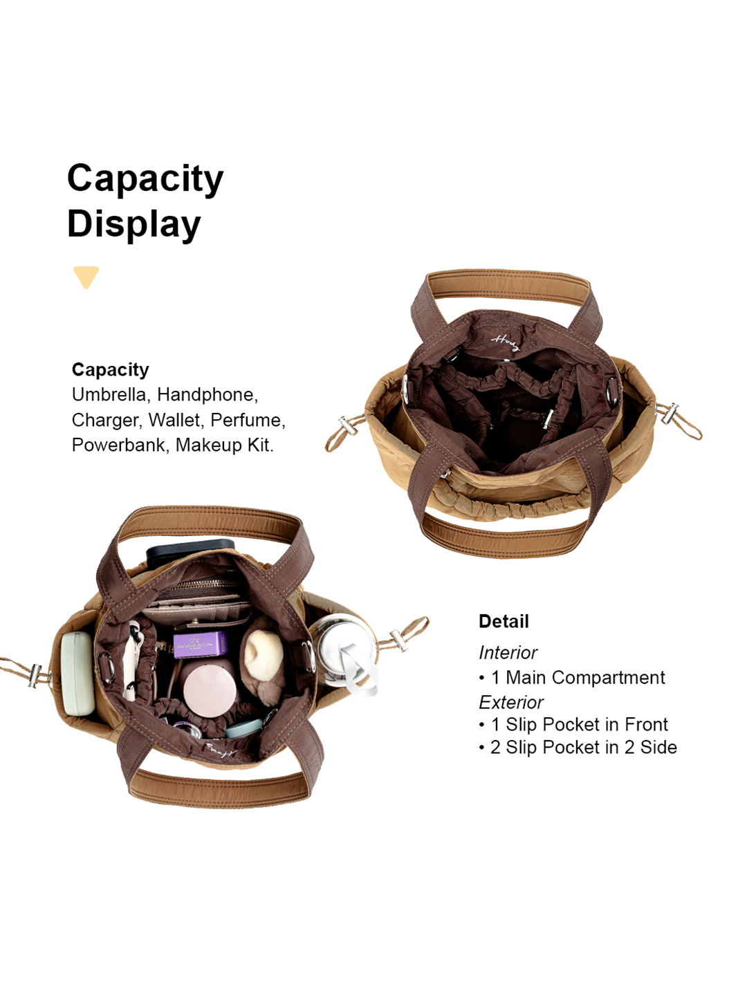Hody - Tas Selempang Wanita Terbaru Handbag Reversible 2 in 1 Bag Bolak Balik - BAILA BAG