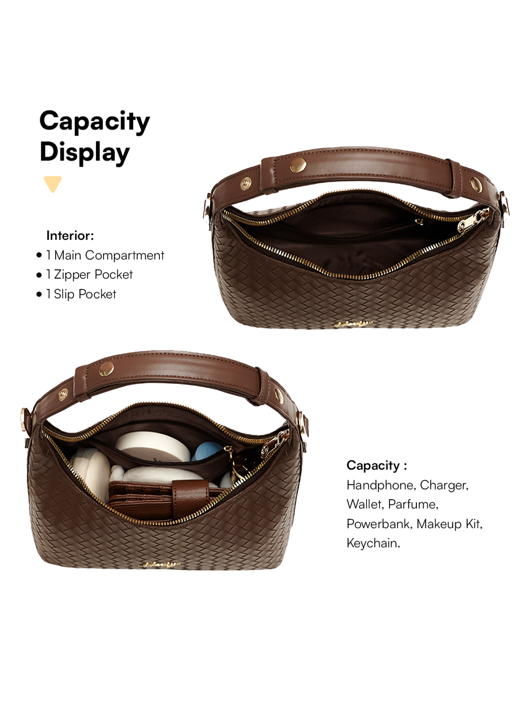 [Exclusive Launching] Hody - Tas Selempang Wanita Shoulder Bag Elegan Kulit Sintetis Anyaman Woven Bag Terbaru - Rosella Bag  4.8  118 penilaian
