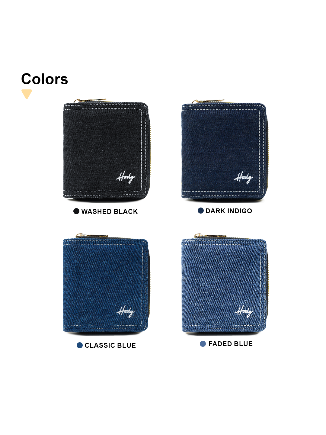 Hody - Dompet Lipat Wanita Terbaru Dompet Wanita Card Holder Denim Series - RUMI WALLET