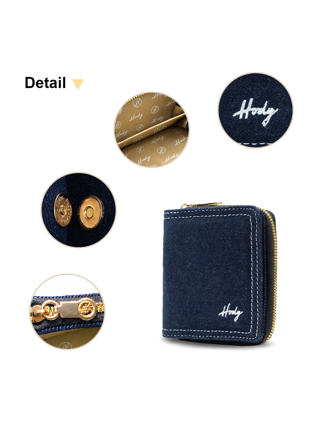 Hody - Dompet Lipat Wanita Terbaru Dompet Wanita Card Holder Denim Series - RUMI WALLET