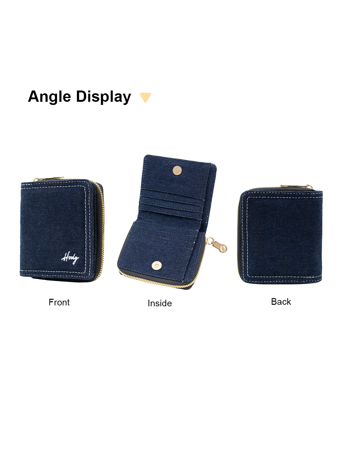 Hody - Dompet Lipat Wanita Terbaru Dompet Wanita Card Holder Denim Series - RUMI WALLET