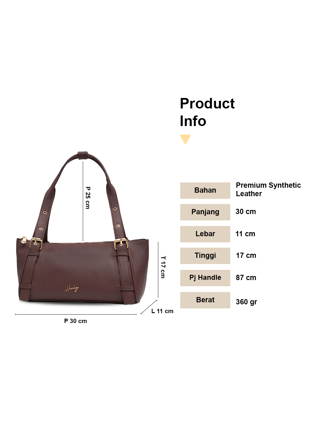 Hody - Tas Wanita Bahu Terbaru Elegan Tas Bahu Wanita Shoulder Bag Underarm - SELENE BAG