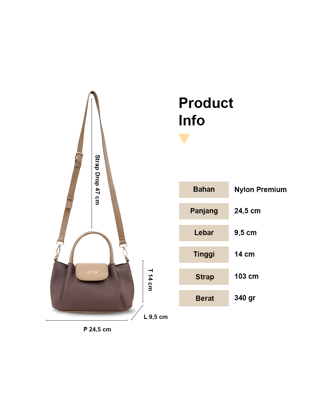 Hody - Tas Selempang Wanita Sling Bag Mini Tas Wanita HP Terbaru - ZOEY BAG