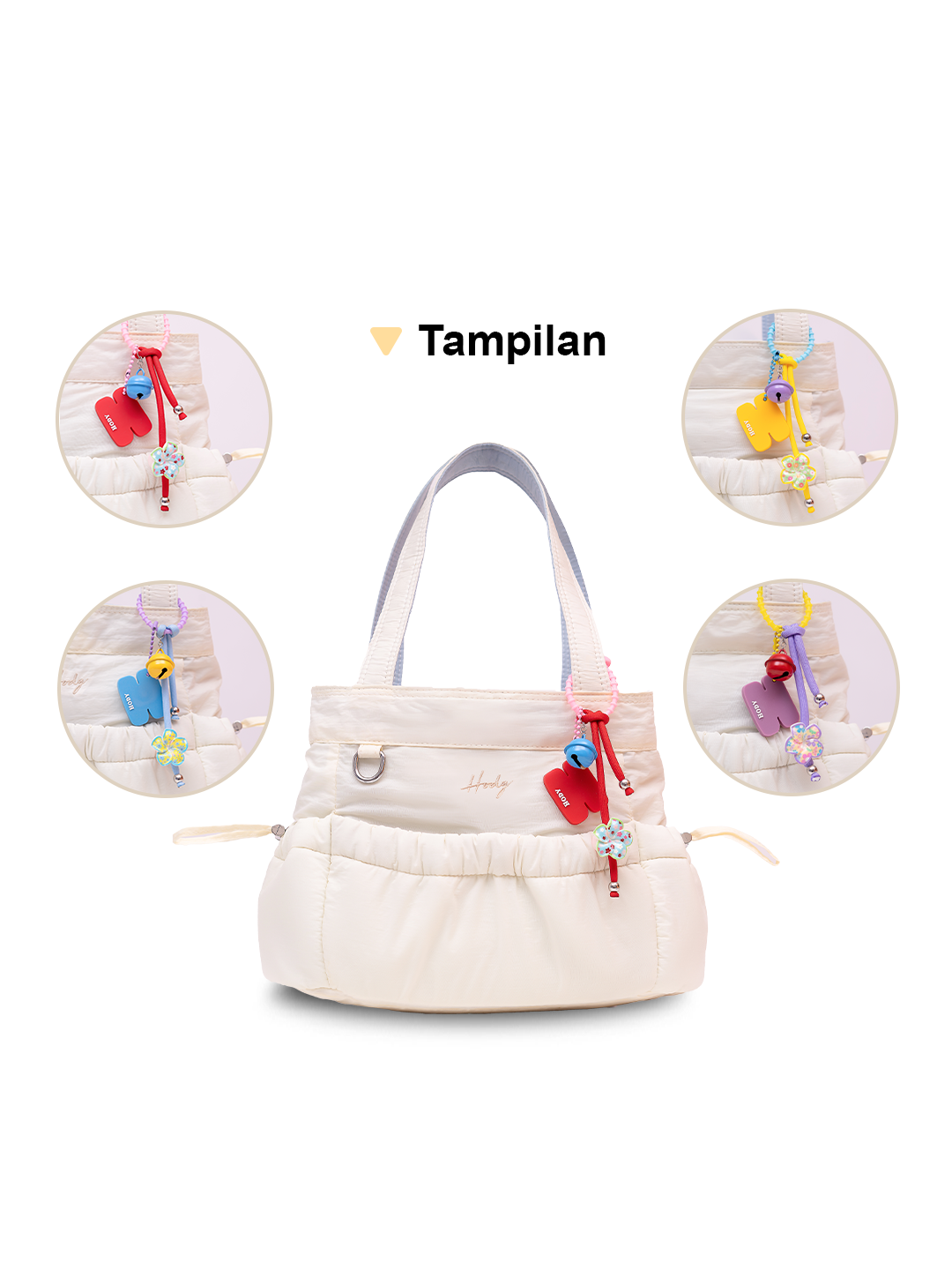 Hody - Gantungan Tas Bloomie Bag Charm Wanita Bag Tag Keychain Lucu - BLOOMIE CHARM