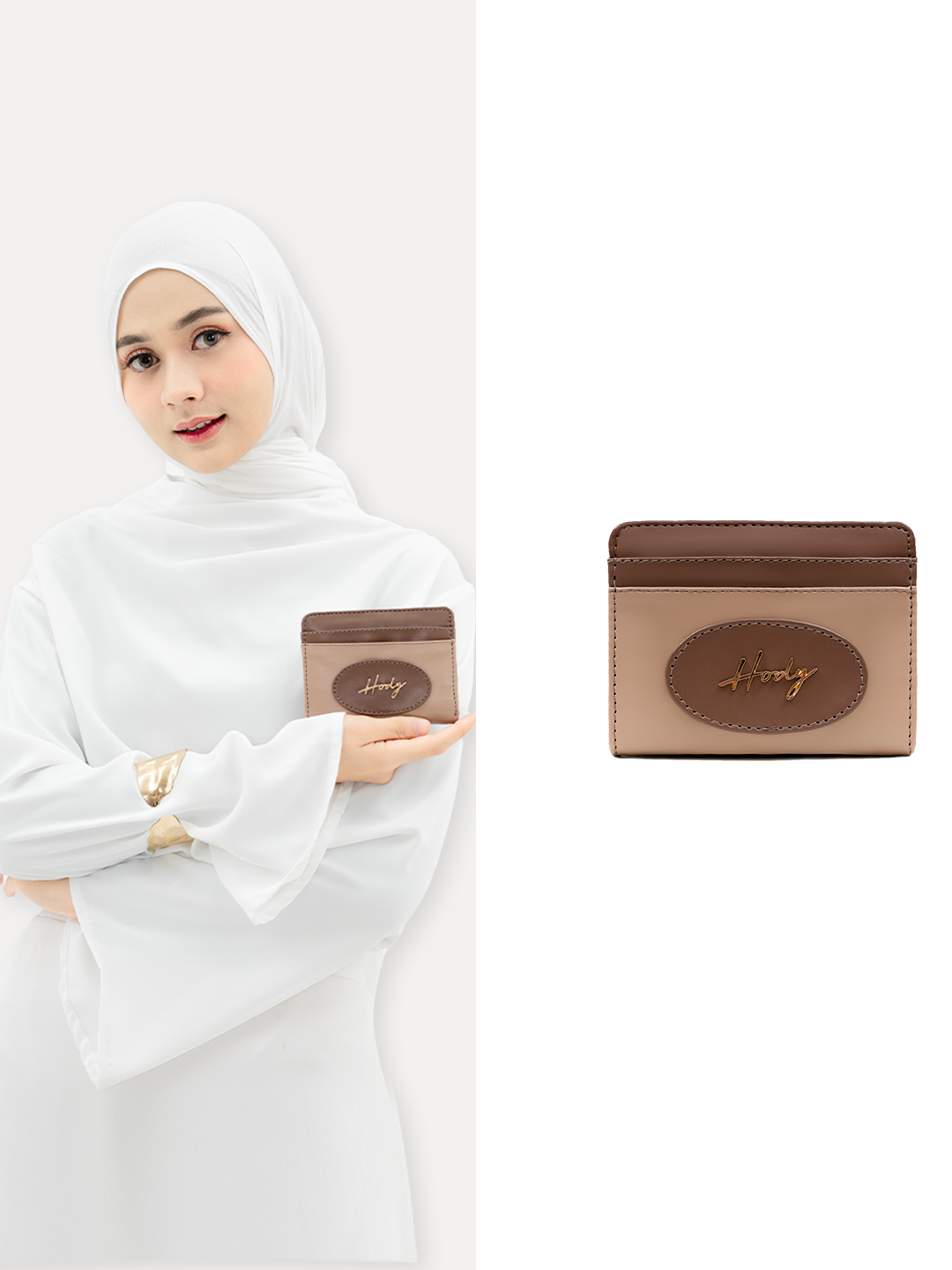 Hody - Dompet Lipat Wanita Card Holder Dompet Mini Lipat Wanita Terbaru - CLAIRE WALLET