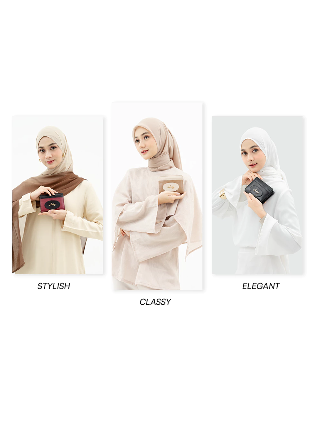 Hody - Dompet Lipat Wanita Card Holder Dompet Mini Lipat Wanita Terbaru - CLAIRE WALLET