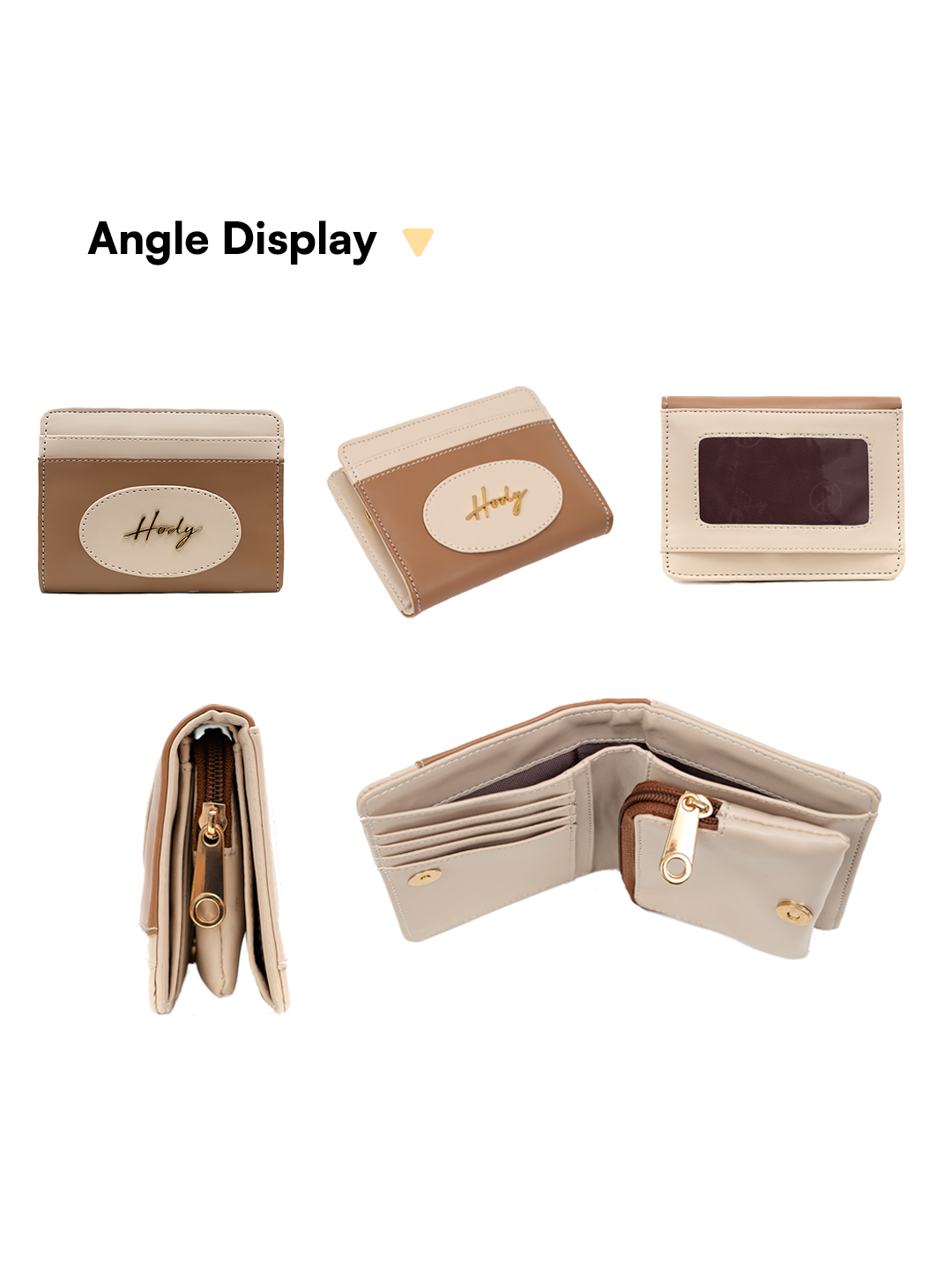 Hody - Dompet Lipat Wanita Card Holder Dompet Mini Lipat Wanita Terbaru - CLAIRE WALLET