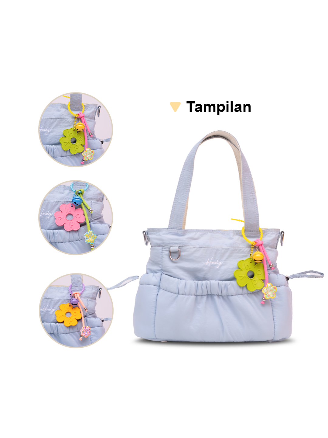 Hody - Gantungan Tas Wanita Keychain Lucu Bag Tag - CLOVER BAG CHARM