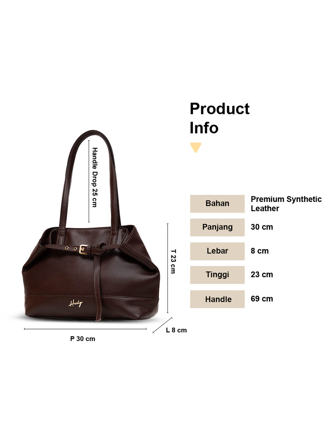 Hody - Tas Wanita Totebag Medium Terbaru Shoulder Bag Tas Bahu Wanita Tote Bag Kuliah Kerja - ELARA BAG