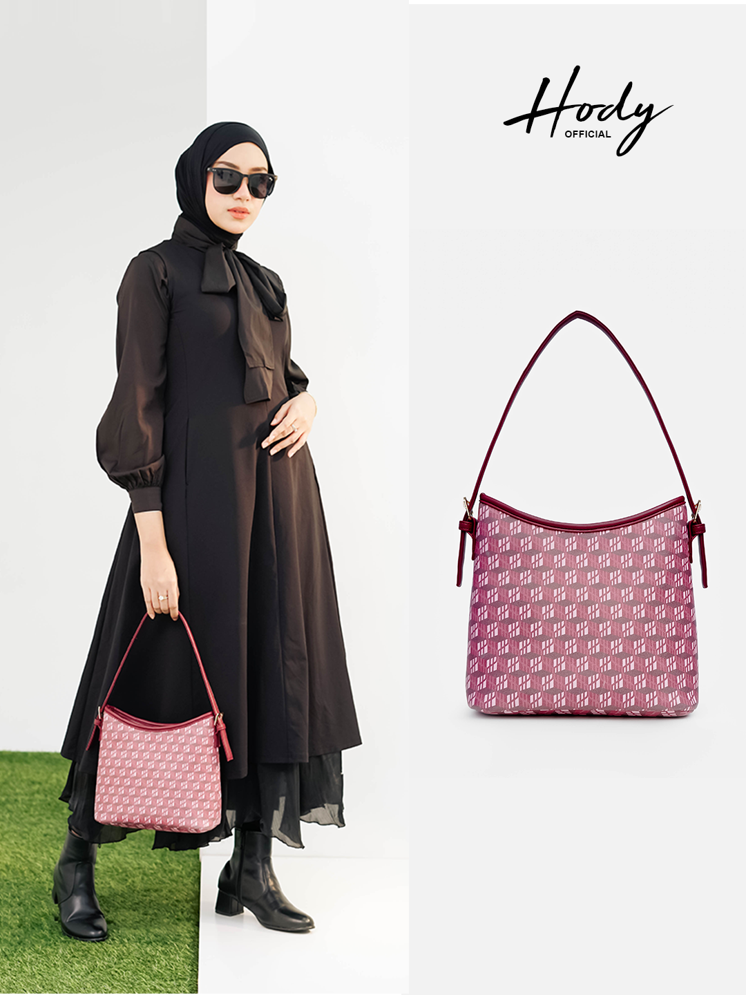 Hody - Tas Wanita Totebag Wanita Kerja Kuliah Tas Bahu Terbaru Shoulder Bag - HALEA BAG