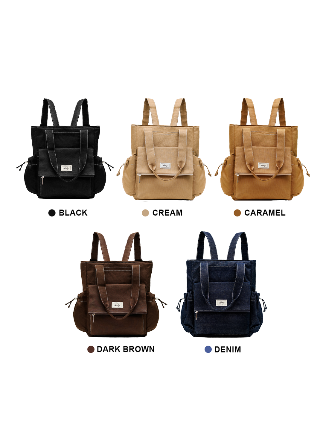 Hody - Tas Ransel Wanita Backpack Korean Style Tas Wanita Ransel Sekolah 2 In 1 Terbaru Totebag Backpack 2026 - Kaye Totepack