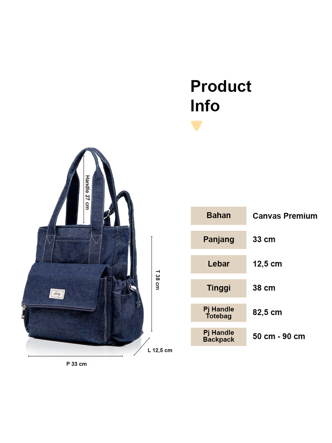 Hody - Tas Ransel Wanita Backpack Korean Style Tas Wanita Ransel Sekolah 2 In 1 Terbaru Totebag Backpack 2026 - Kaye Totepack