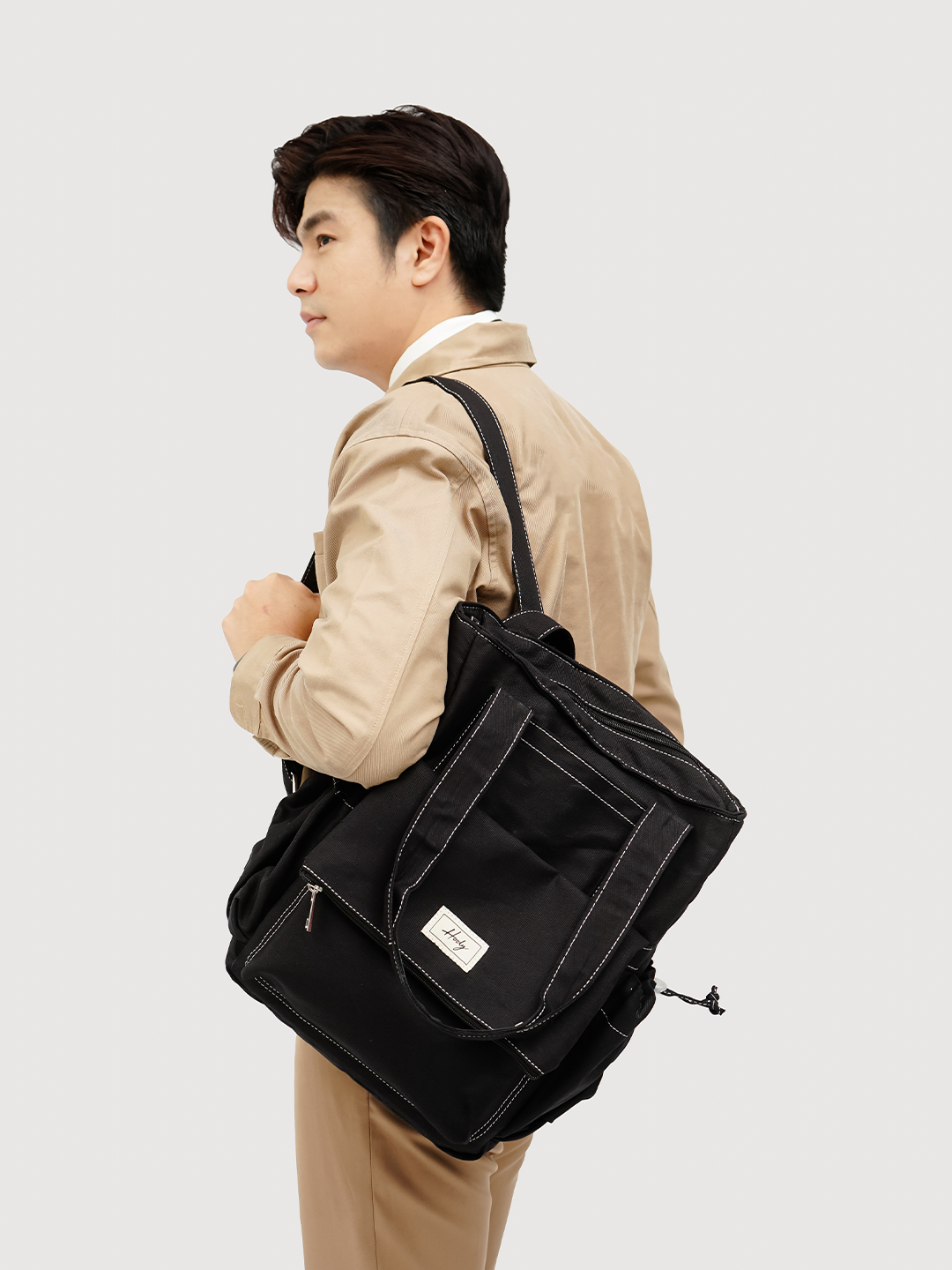 Hody - Tas Ransel Wanita Backpack Korean Style Tas Wanita Ransel Sekolah 2 In 1 Terbaru Totebag Backpack 2026 - Kaye Totepack