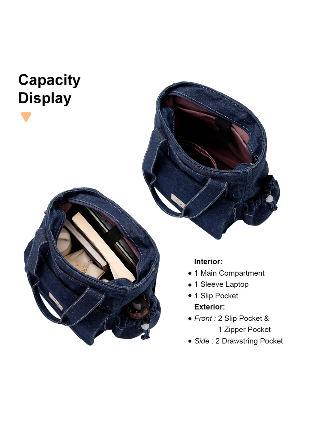 Hody - Tas Ransel Wanita Backpack Korean Style Tas Wanita Ransel Sekolah 2 In 1 Terbaru Totebag Backpack 2026 - Kaye Totepack
