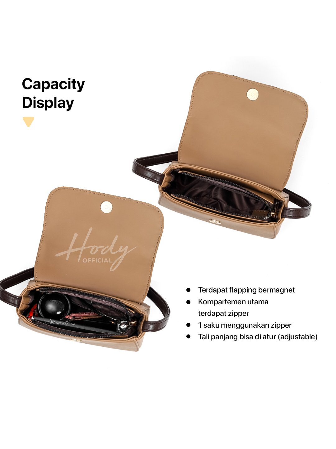HODY -  Tas HP Wanita Terbaru 2026 Tas Selempang Wanita Sling Bag Wanita - MONA BAG
