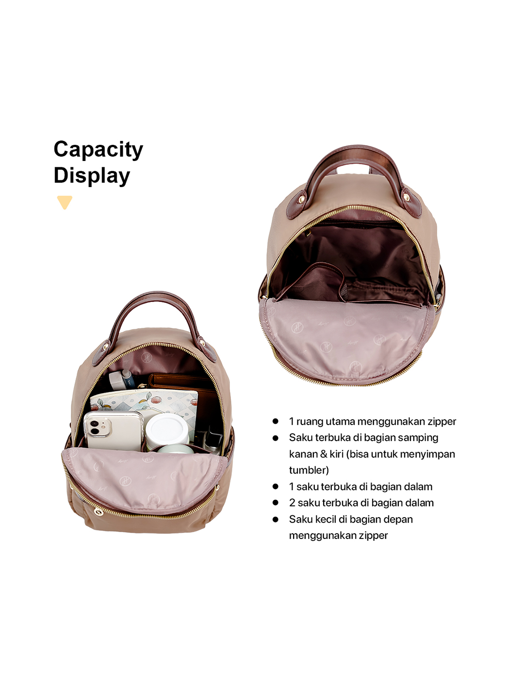 Hody - Tas Ransel Wanita Tas Ransel Simple Tas Ransel Wanita Mini - NAGITA BACKPACK