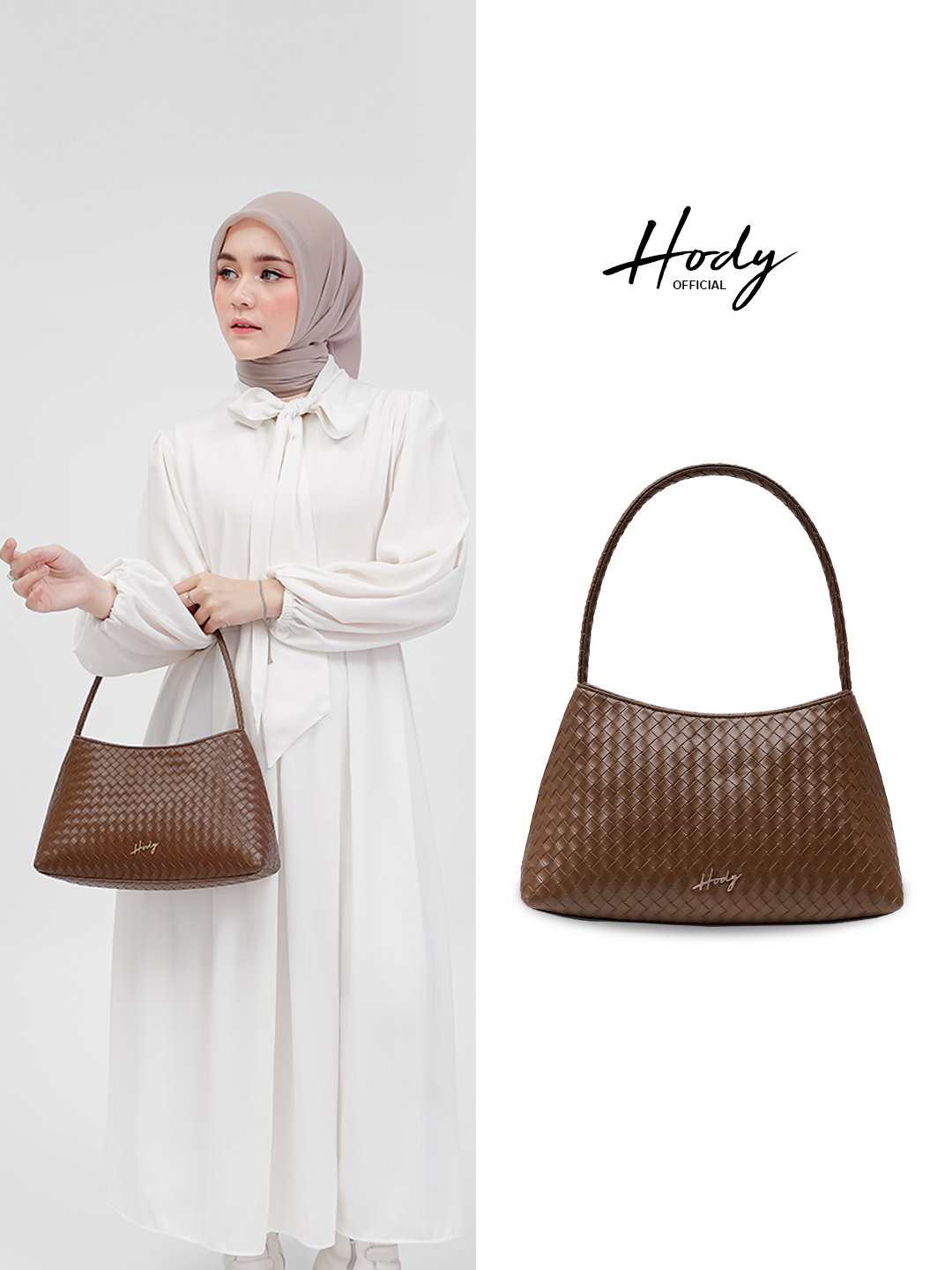 Hody - Tas Wanita Terbaru Anyaman Tas Bahu Wanita Shoulder Bag Hand Bag - NAURA BAG