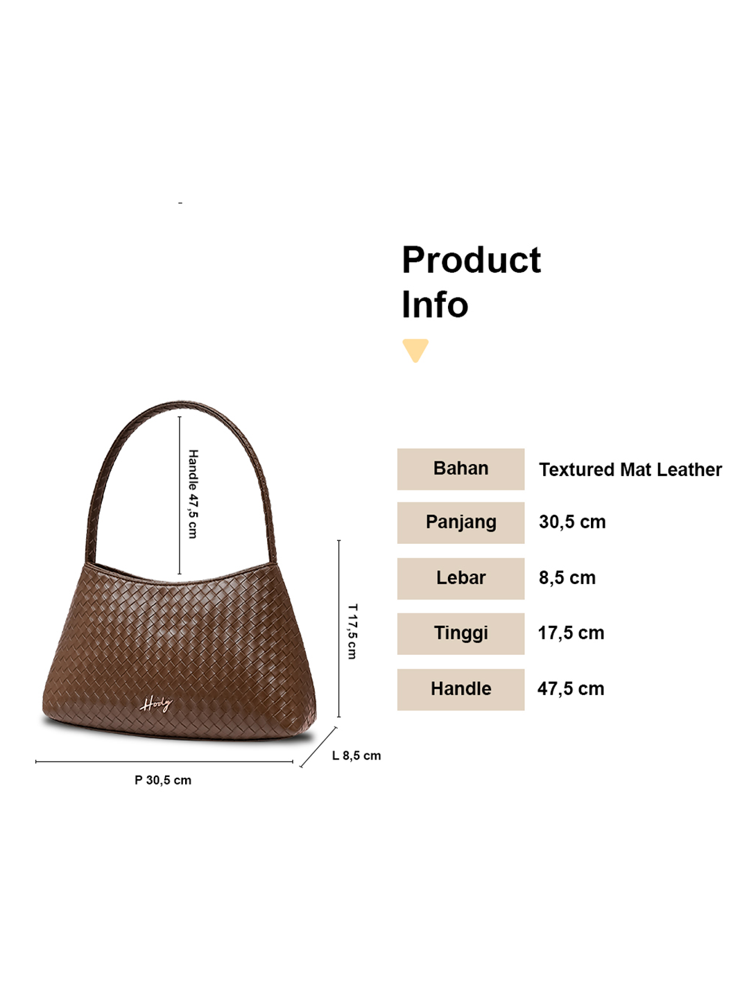 Hody - Tas Wanita Terbaru Anyaman Tas Bahu Wanita Shoulder Bag Hand Bag - NAURA BAG