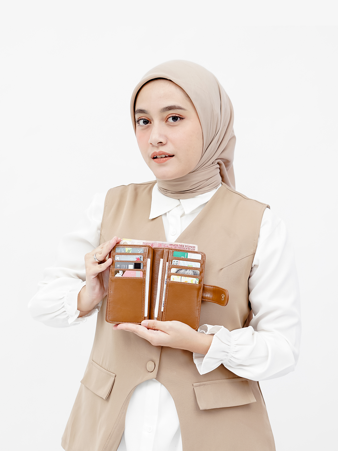 Hody - Dompet Wanita Panjang Lipat Dompet Panjang Card Holder Wanita - NURA WALLET