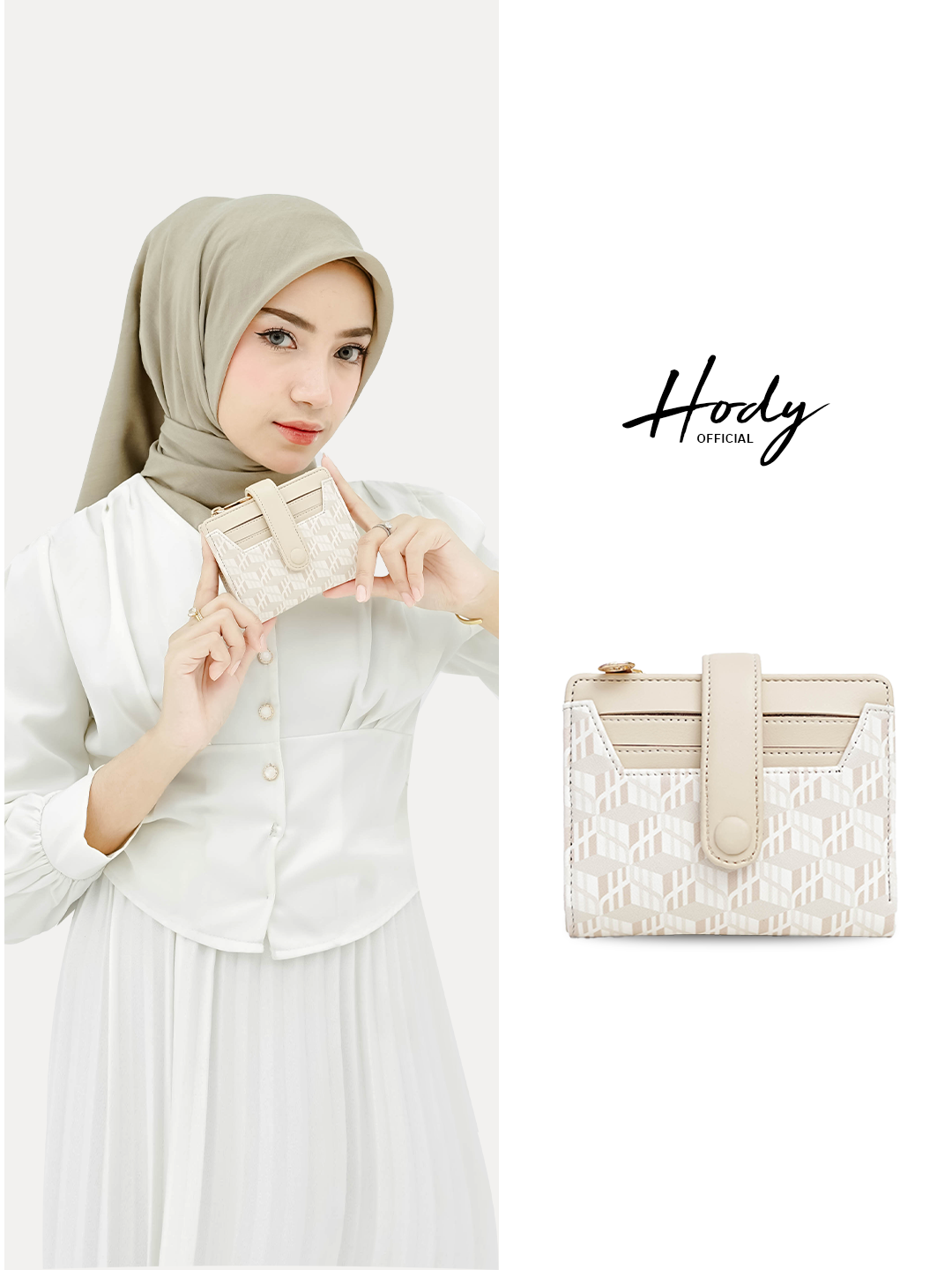 Hody - Dompet Lipat Wanita Dompet Mini Card Holder - RHEA WALLET