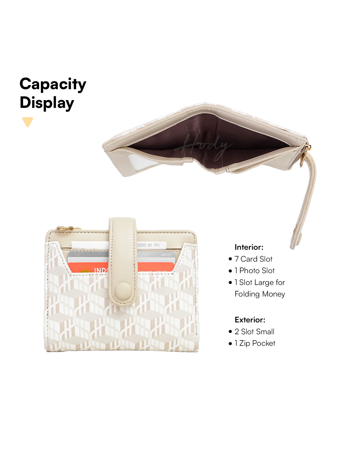 Hody - Dompet Lipat Wanita Dompet Mini Card Holder - RHEA WALLET