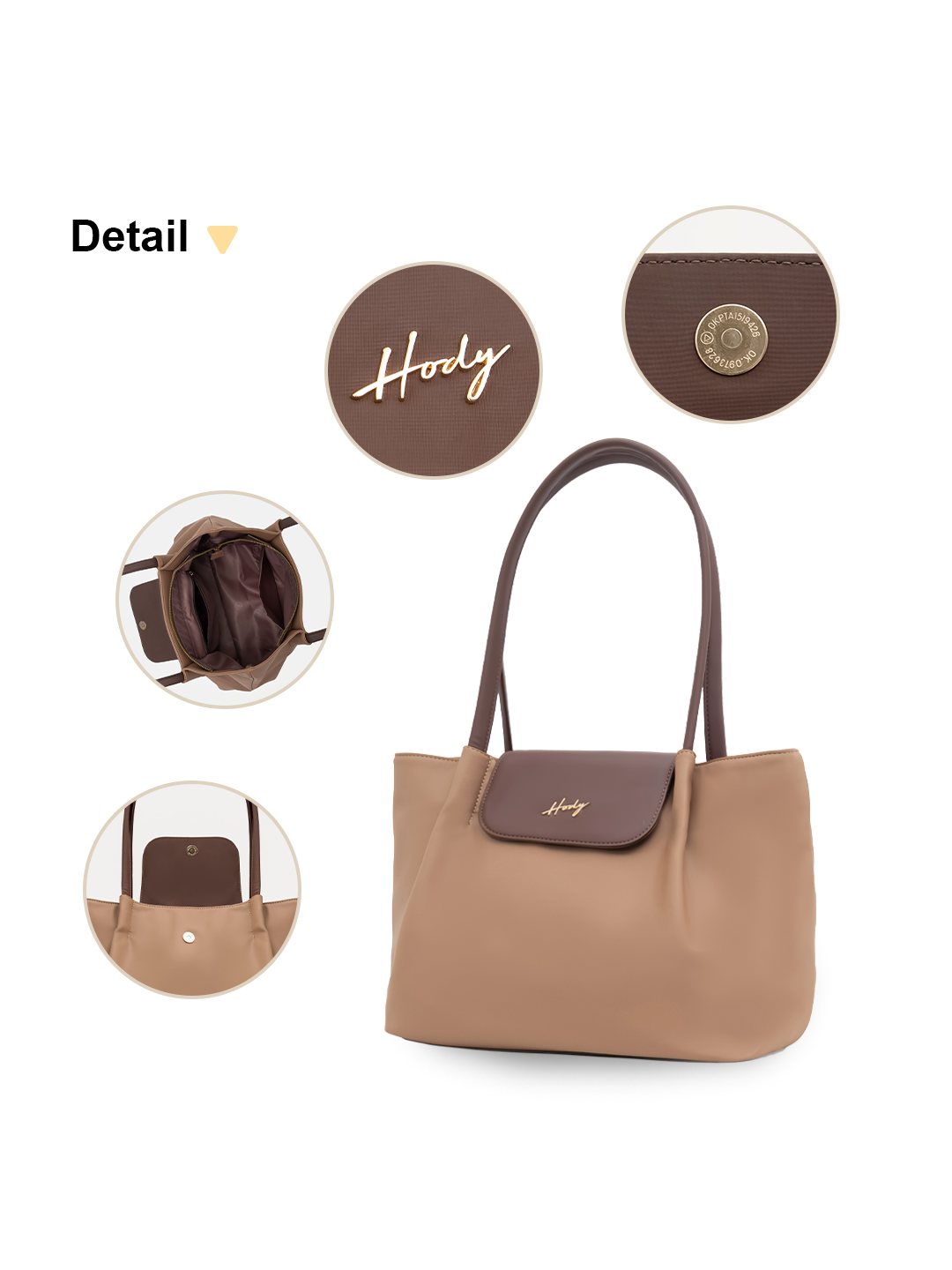Hody - Tas Wanita Totebag Terbaru Tas Bahu Wanita Kuliah Kerja Shoulder Bag - RUNA TOTE BAG