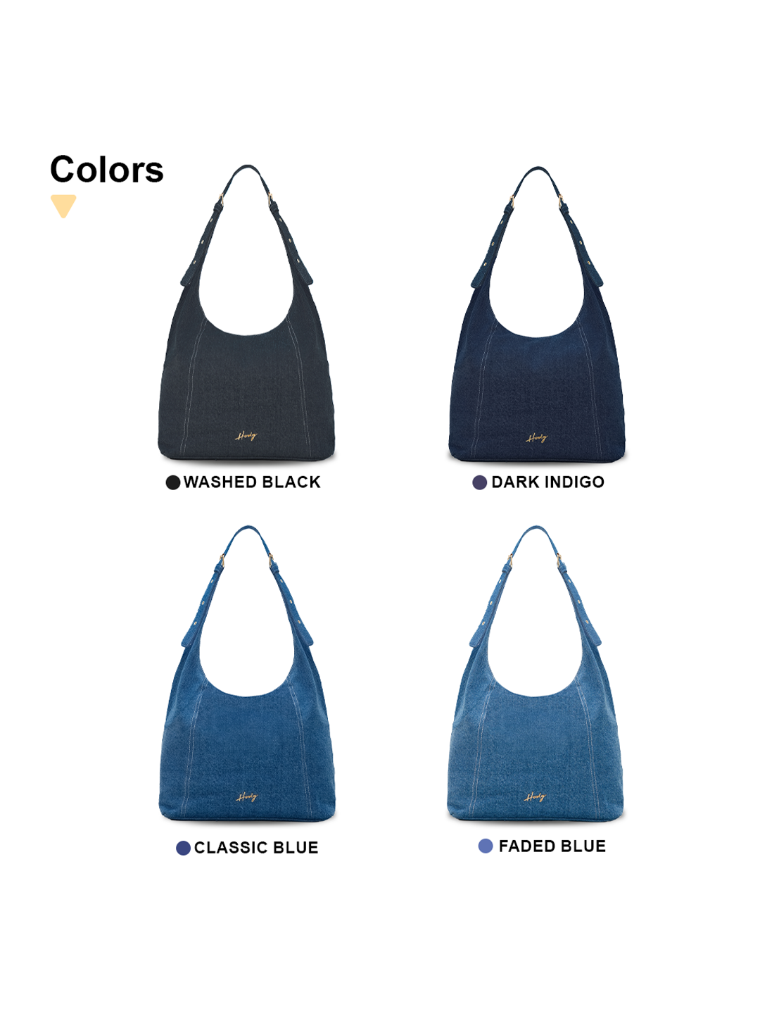Hody - Tas Wanita Totebag Series Denim Terbaru Tas Bahu Wanita Kerja Kuliah Shoulder Bag Hobo Denim - NOA BAG