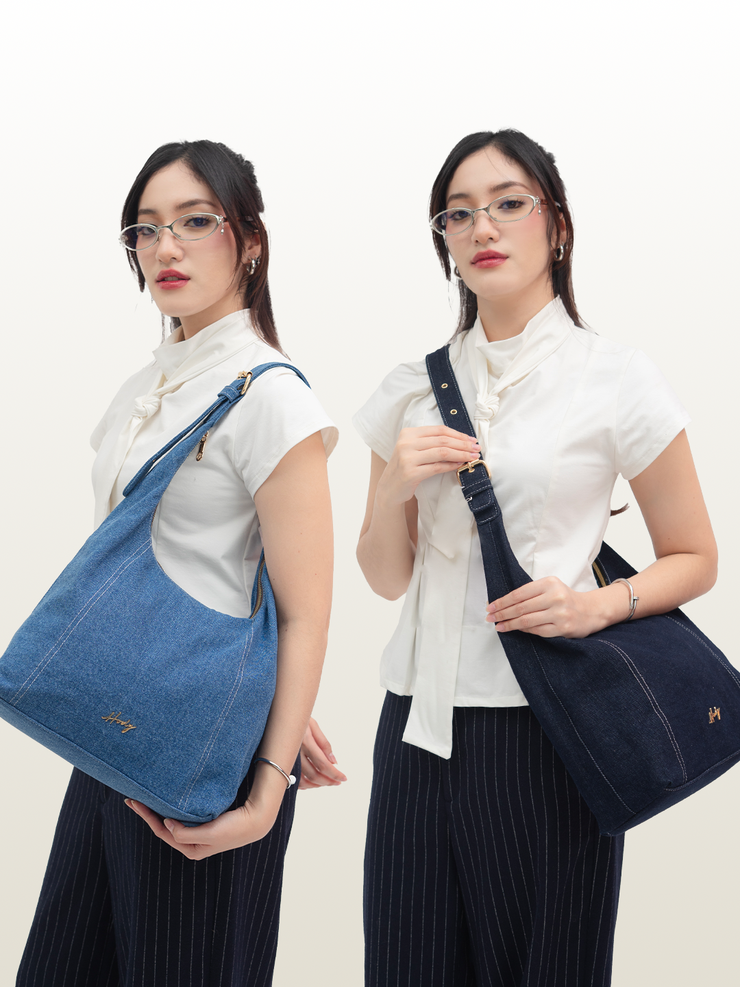 Hody - Tas Wanita Totebag Series Denim Terbaru Tas Bahu Wanita Kerja Kuliah Shoulder Bag Hobo Denim - NOA BAG