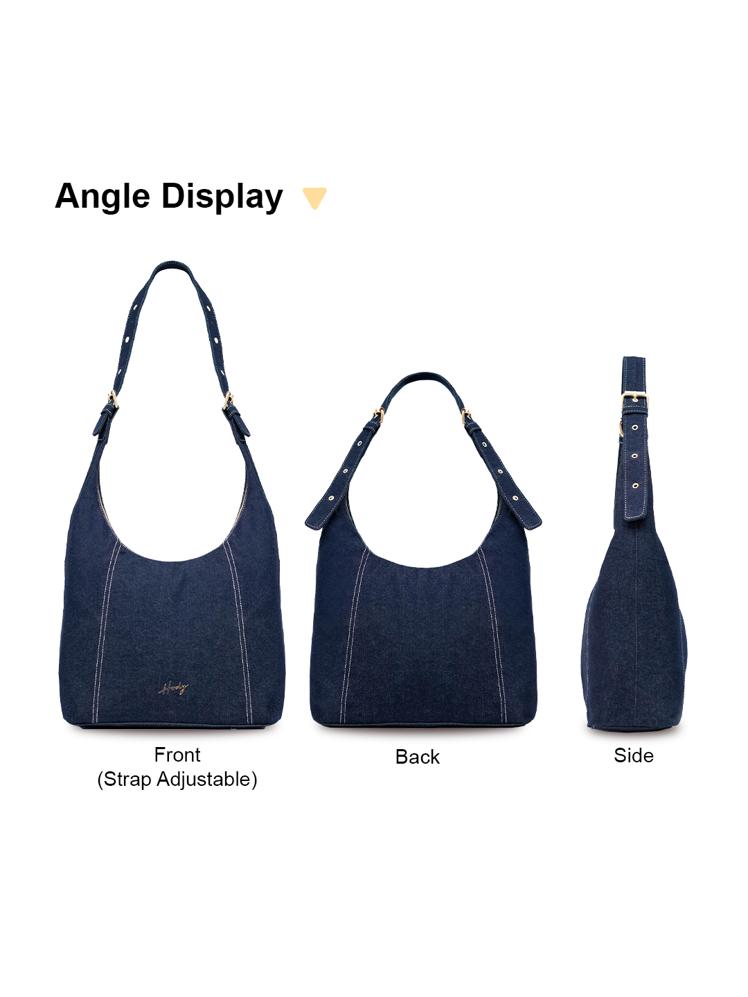 Hody - Tas Wanita Totebag Series Denim Terbaru Tas Bahu Wanita Kerja Kuliah Shoulder Bag Hobo Denim - NOA BAG