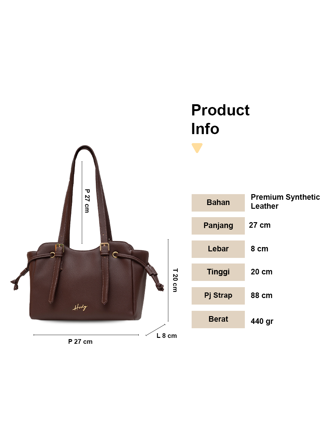 Hody - Tas Wanita Totebag Tas Bahu Wanita Terbaru Kerja Kuliah Shoulder Bag Tote Bag Elegant - TASHA BAG