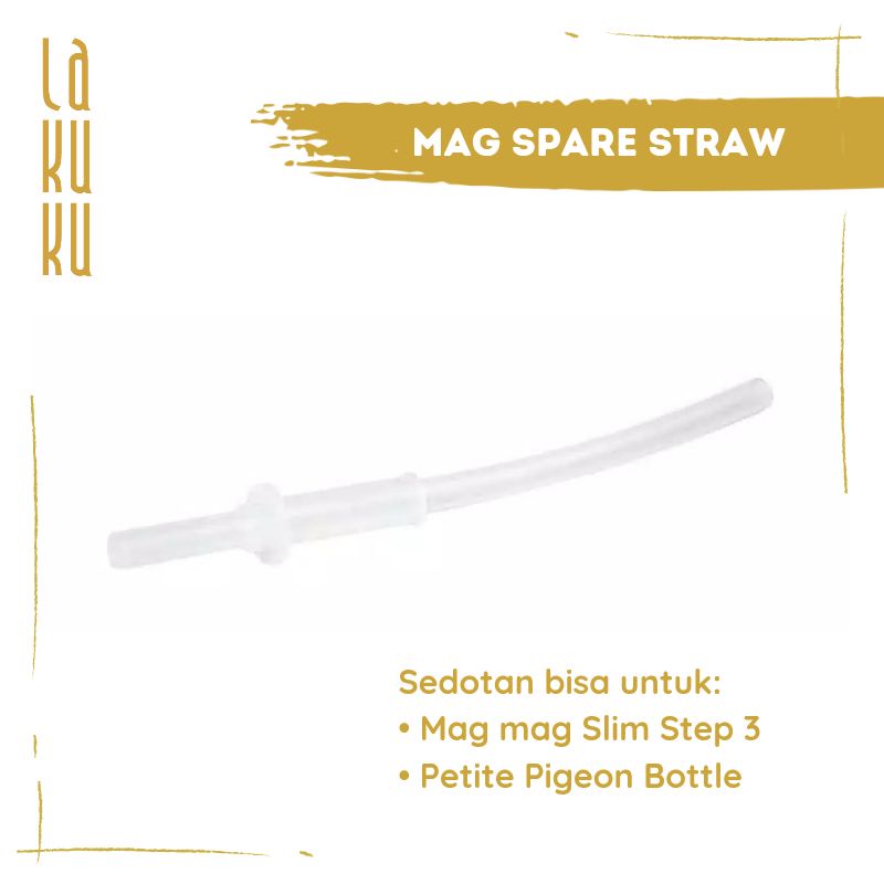 Lakuku - Pigeon Magmag and Petite Straw Bottle Spare Part Gasket Spout and Straw
