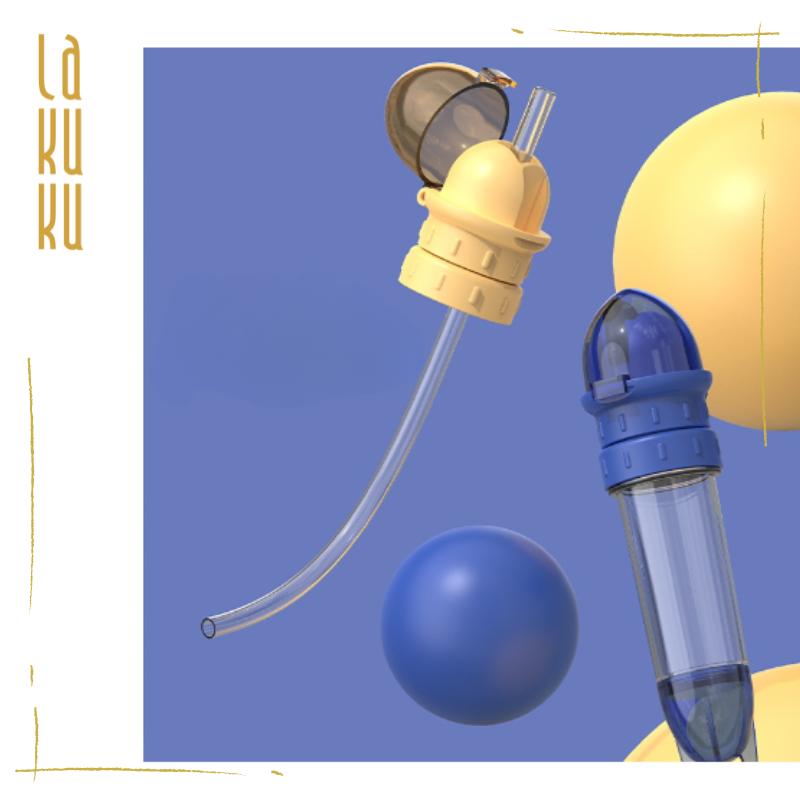 Lakuku - Sedotan Portable Travelling untuk anak minum dari botol kemasan universal