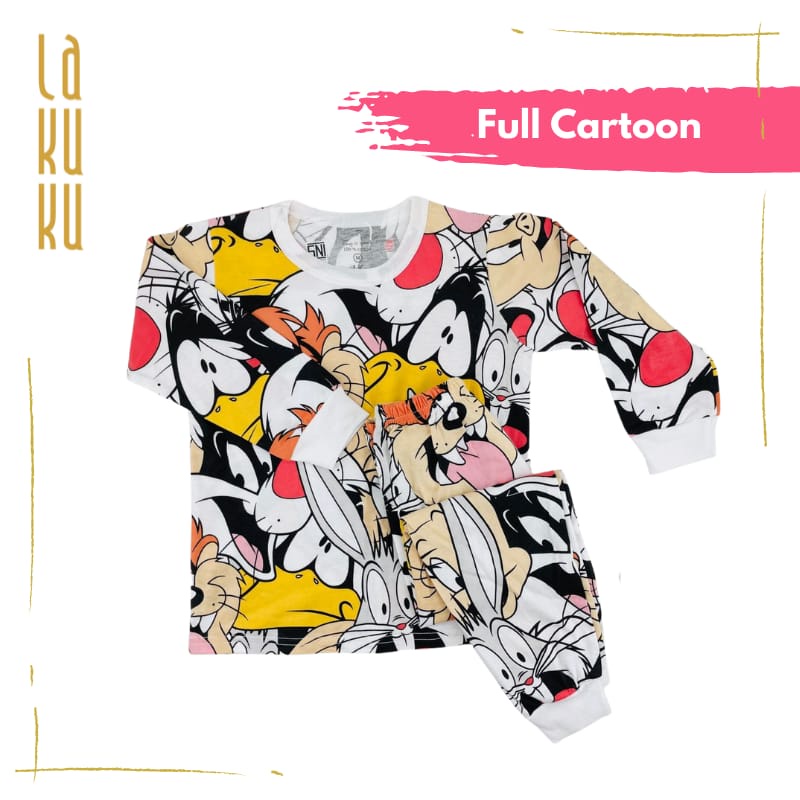 Lakuku - Setelan LK Cozy is Good Baju Lengan Panjang Celana Panjang Atasan Bawahan Piyama Anak