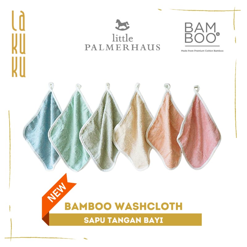 Lakuku - Washcloth BAMBOO little palmerhaus - sapu tangan bayi handuk kecil serbaguna bahan bamboo
