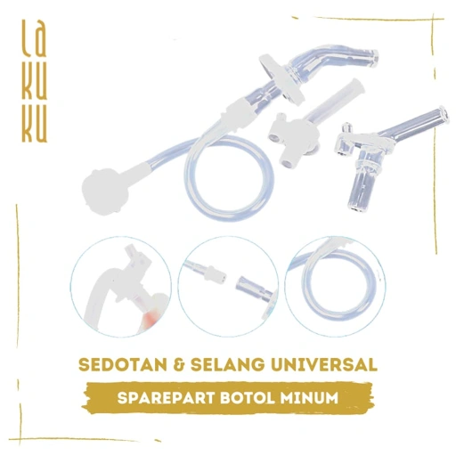 Image of Lakuku - Spare part sedotan selang botol minum baby safe sugar baby universal