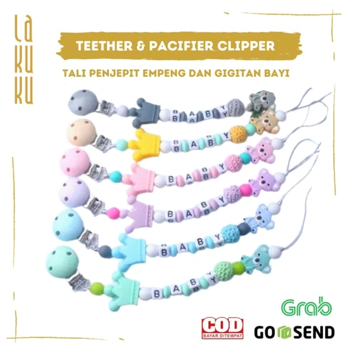 Image of Lakuku - Tali Klip Clipper Pacifier Empeng Teether Pita Bayi