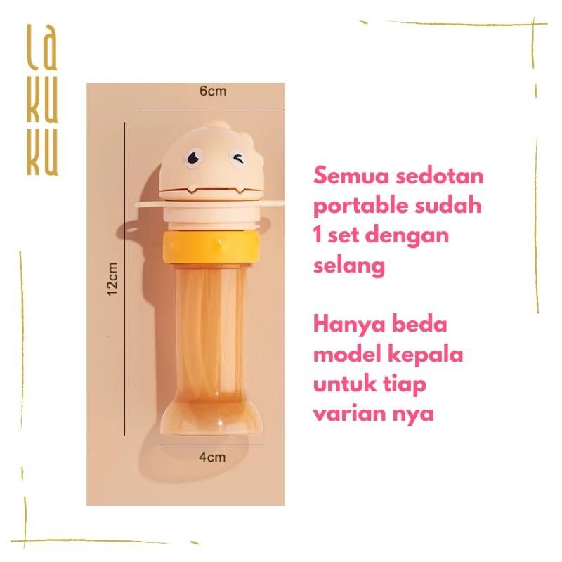 Lakuku - Sedotan Portable Travelling untuk anak minum dari botol kemasan universal