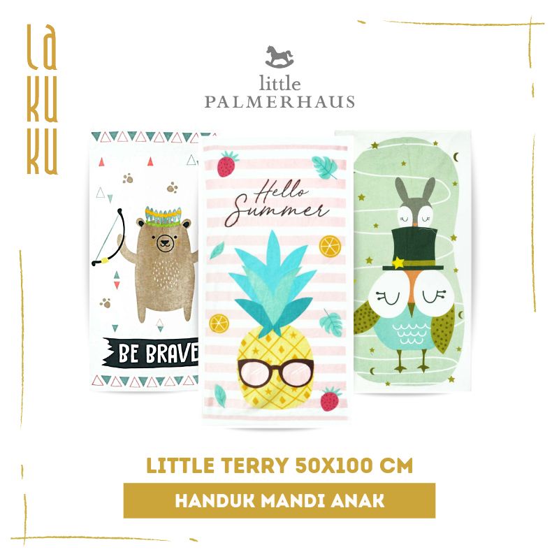 Lakuku - Palmerhaus Handuk Mandi Bayi Anak Little Terry Palmerhaus - Bath Towels Baby 50x100 cm