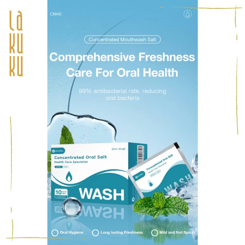 Lakuku - Airuidu Oral Salt Garam Cuci Mulut Mouthwash