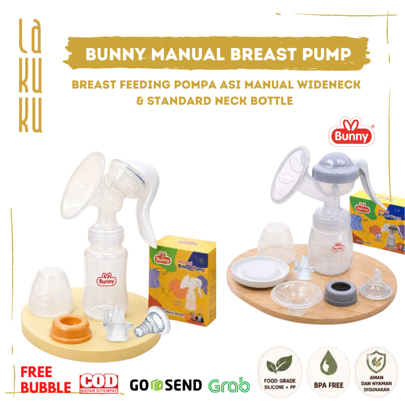 Lakuku - Lusty Bunny Pompa Asi Manual Breast Pump Wide or Slim Regular