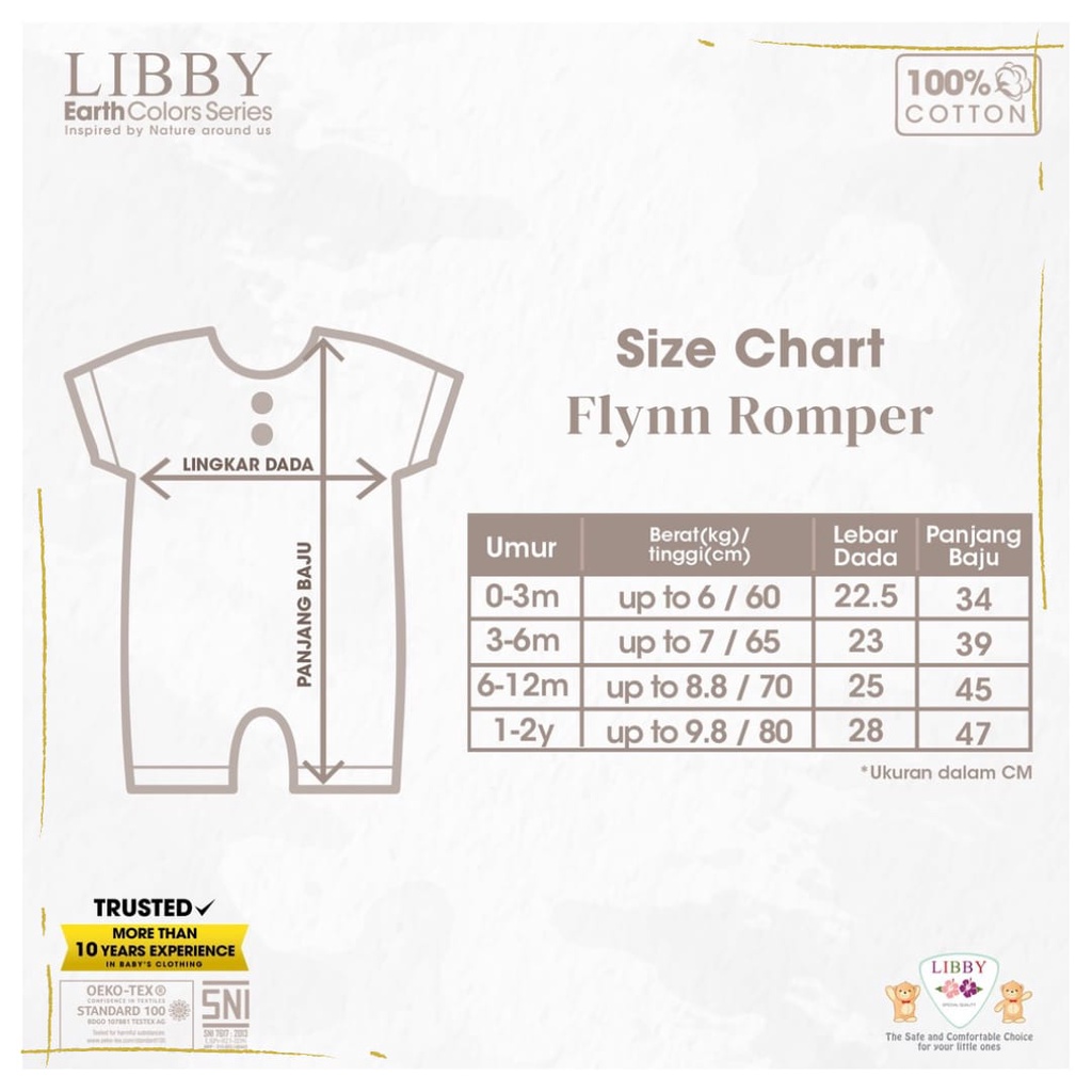 Lakuku - Libby Romper Segi 4 Flynn dan Ivy Ruffle Jumper Earth Series Cotton