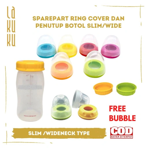 Image of Lakuku - Screw Cap Nipple Cover Ring dan Penutup botol susu Wideneck PP 160ml 240ml