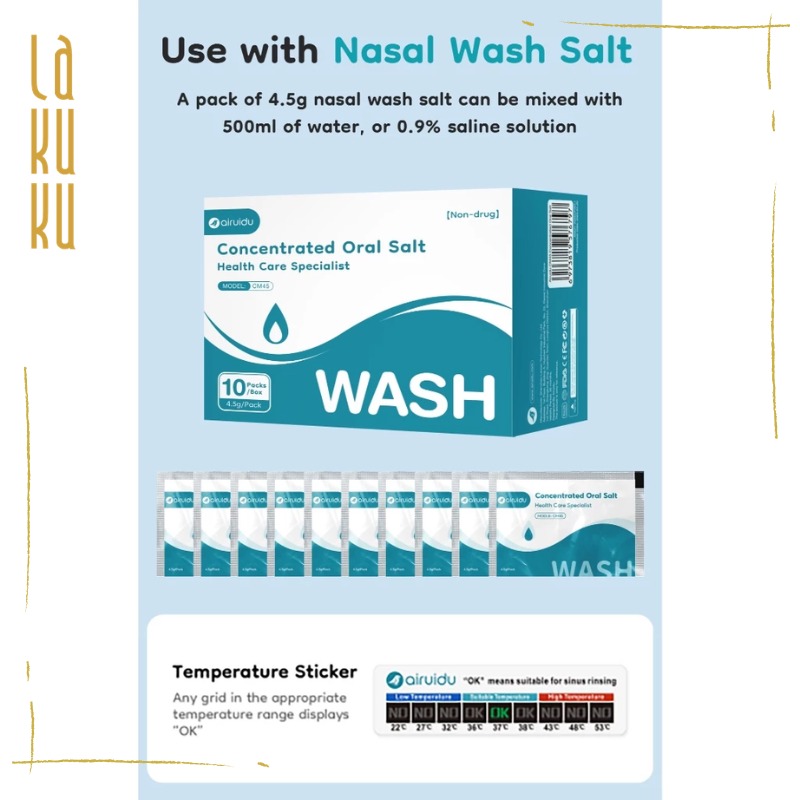 Lakuku - Airuidu Oral Salt Garam Cuci Mulut Mouthwash