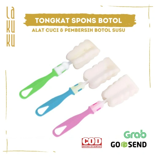 Image of Lakuku - Tongkat Spons Alat Cuci Pembersih Botol Susu Anak