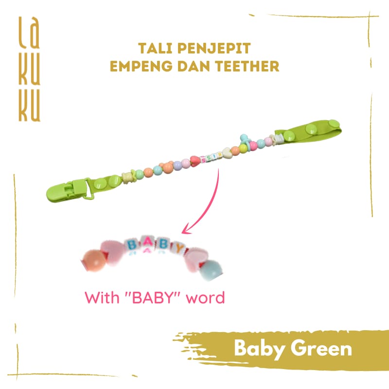 Lakuku - Tali Klip Clipper Pacifier Empeng Teether Pita Bayi