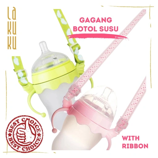 Image of Aksesoris Tambahan Gagang Botol Susu Bayi - Bottle Handle Pegangan Botol Minum Bayi 150 ml & 250 ml