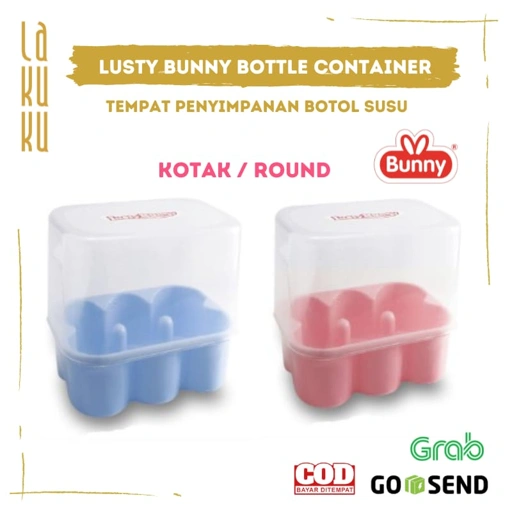 Image of Lakuku - Lusty Bunny Bottle Container Tempat Penyimpanan Botol Susu Kotak Penutup