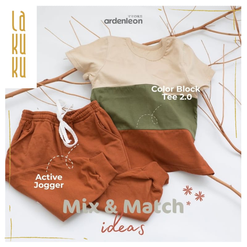 Lakuku - Ardenleon Active Jogger Pants Celana Panjang Anak Katun Unisex 1-7 tahun